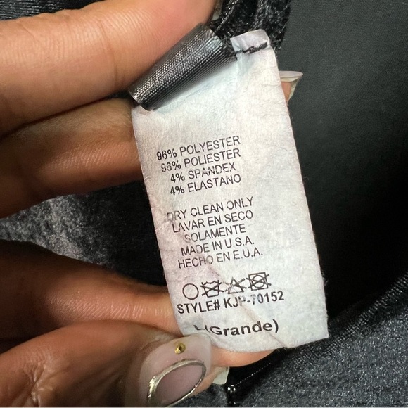 J | Velour Jumpsuit (Black) - Picture 7 of 8